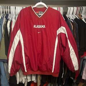 Vintage Center Swoosh Nike University of Alabama V-Neck Pullover Windbreaker